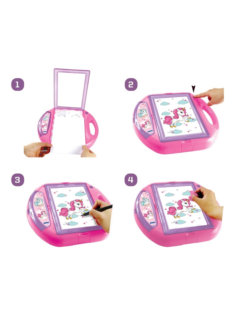 Projecteur à dessin Licorne avec modèles et tampons N/A - Kiabi