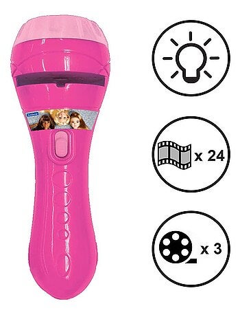 Projecteur à histoires et lampe torche Barbie