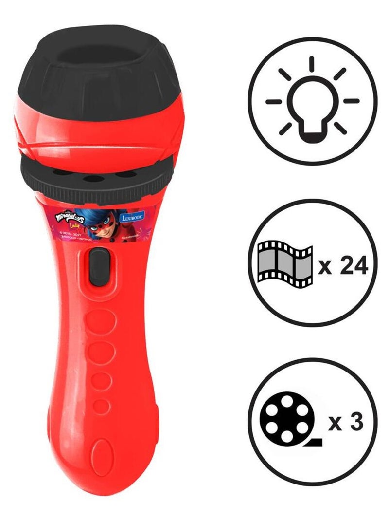 Projecteur à histoires et lampe torche Miraculous Rouge - Kiabi