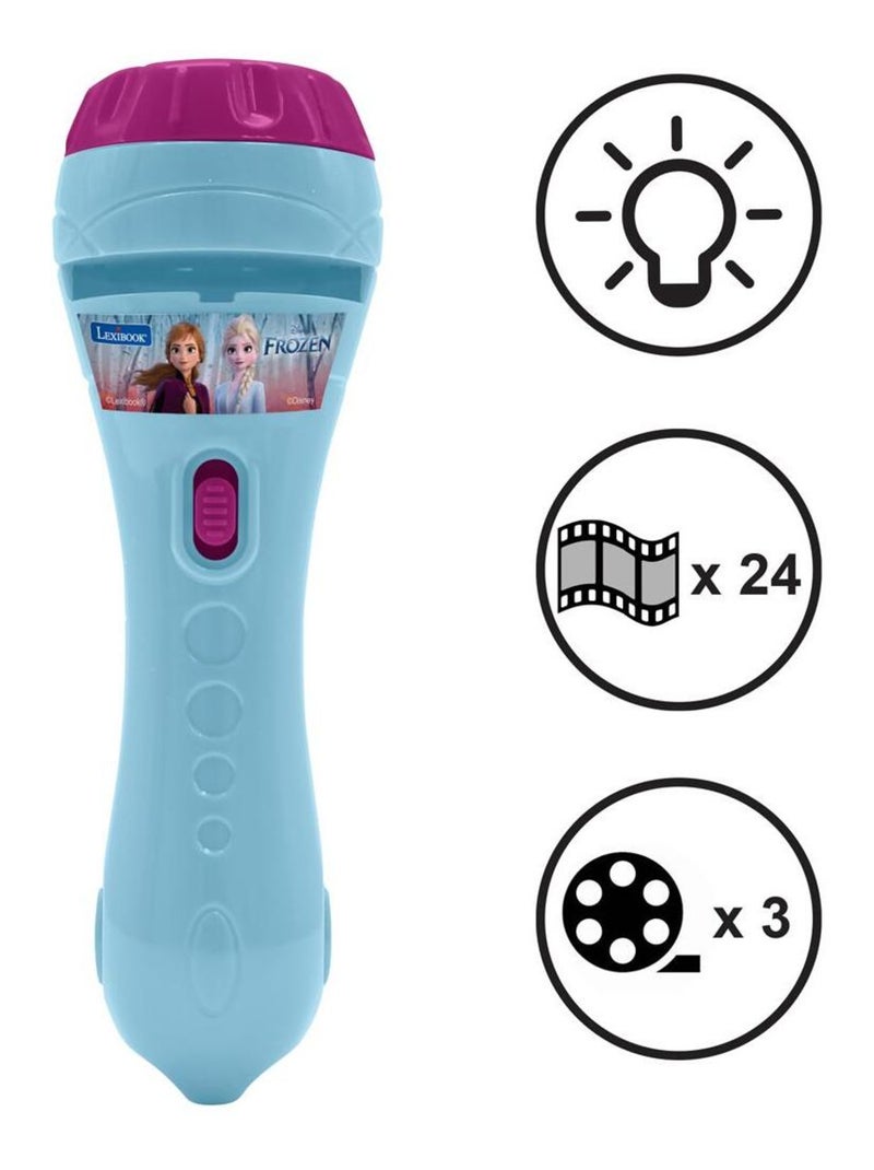 Projecteur à histoires et lampe torche Reine des Neiges Bleu - Kiabi