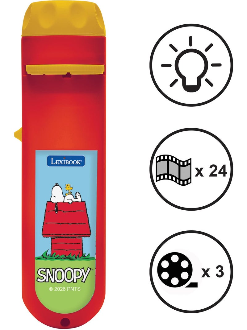 Projecteur à histoires et lampe torche snoopy Rouge - Kiabi