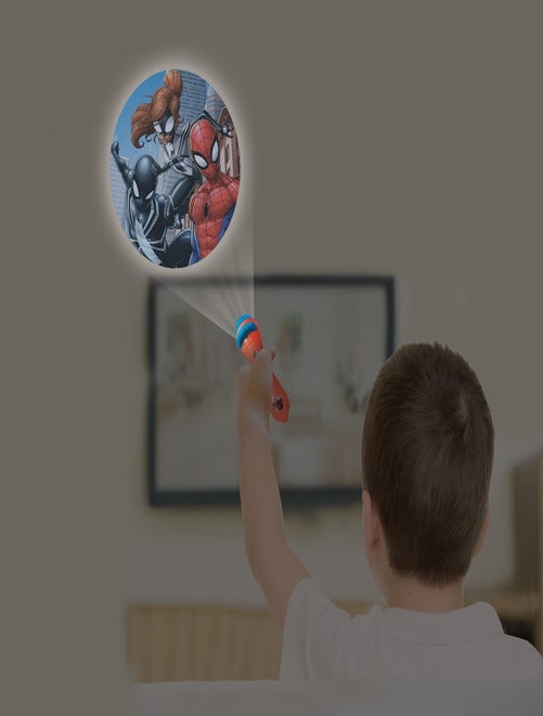 Projecteur À Histoires Et Lampe Torche Spiderman - Kiabi