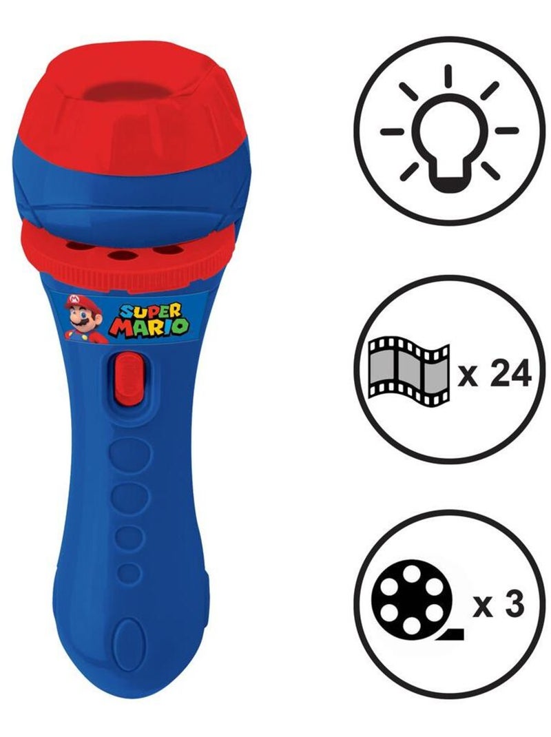 Projecteur à histoires et lampe torche Super Mario Bleu - Kiabi
