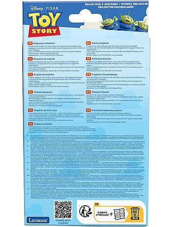 Projecteur à histoires et lampe torche toy story