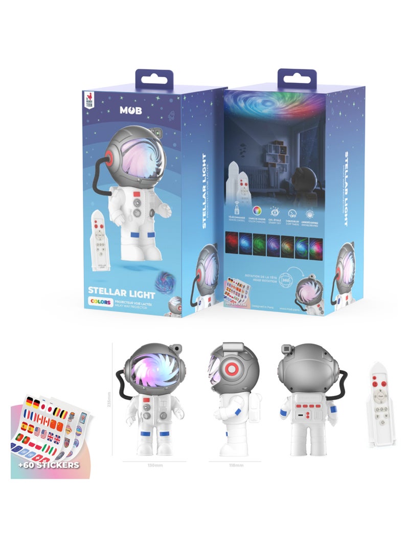 Projecteur Ciel Étoilé STELLAR LIGHT - Lampe Galaxie & Veilleuse Relaxante pour Plafond - MOB Blanc - Kiabi