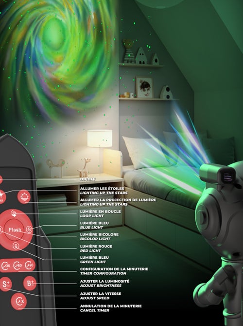 Projecteur Ciel Étoilé STELLAR LIGHT - Lampe Galaxie & Veilleuse Relaxante pour Plafond - MOB - Kiabi