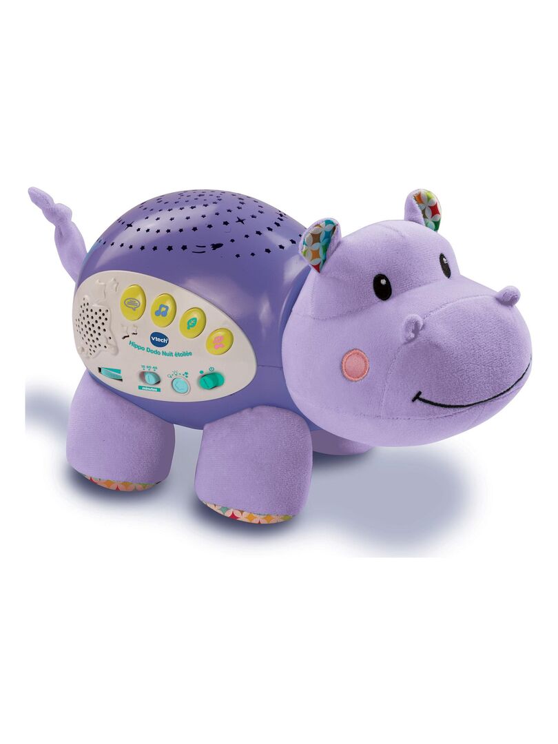 Projecteur d'ambiance Hippo Dodo Nuit Etoilée Violet - Kiabi
