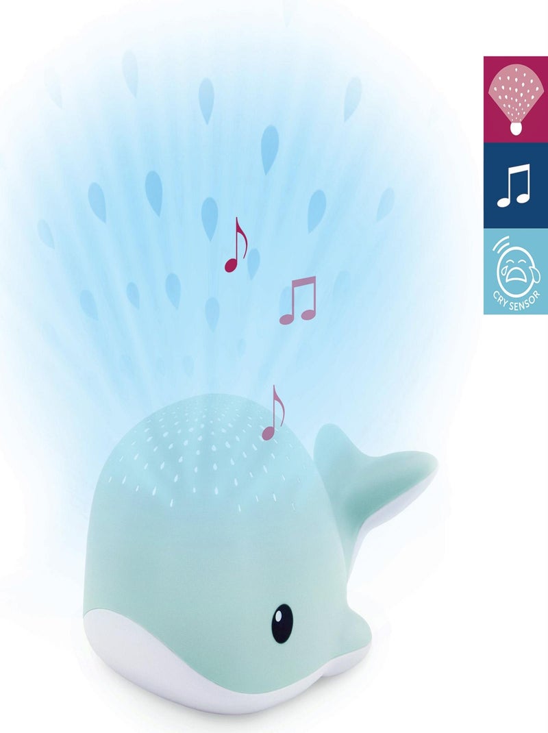 Projecteur d'ambiance Wally la baleine bleue Bleu - Kiabi