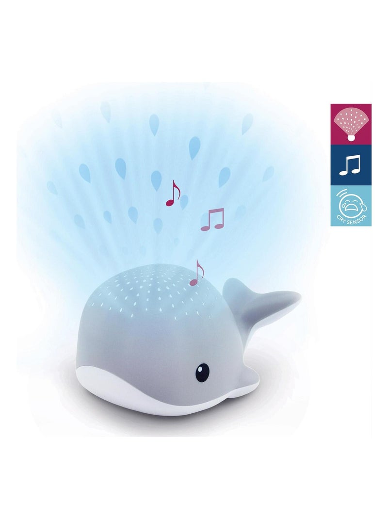 Projecteur d'ambiance Wally la baleine grise Gris - Kiabi