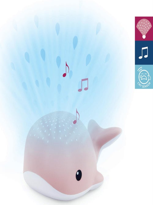Projecteur d'ambiance Wally la baleine rose - Kiabi