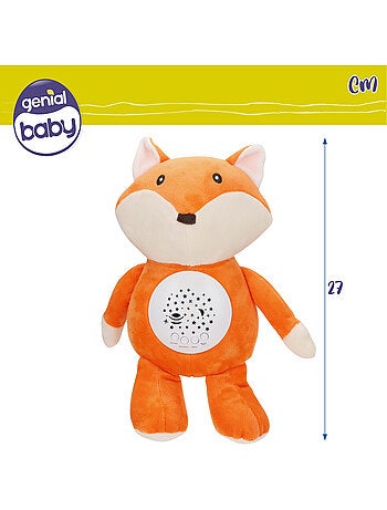 Projecteur d'étoiles en peluche avec son et lumière renard genial baby