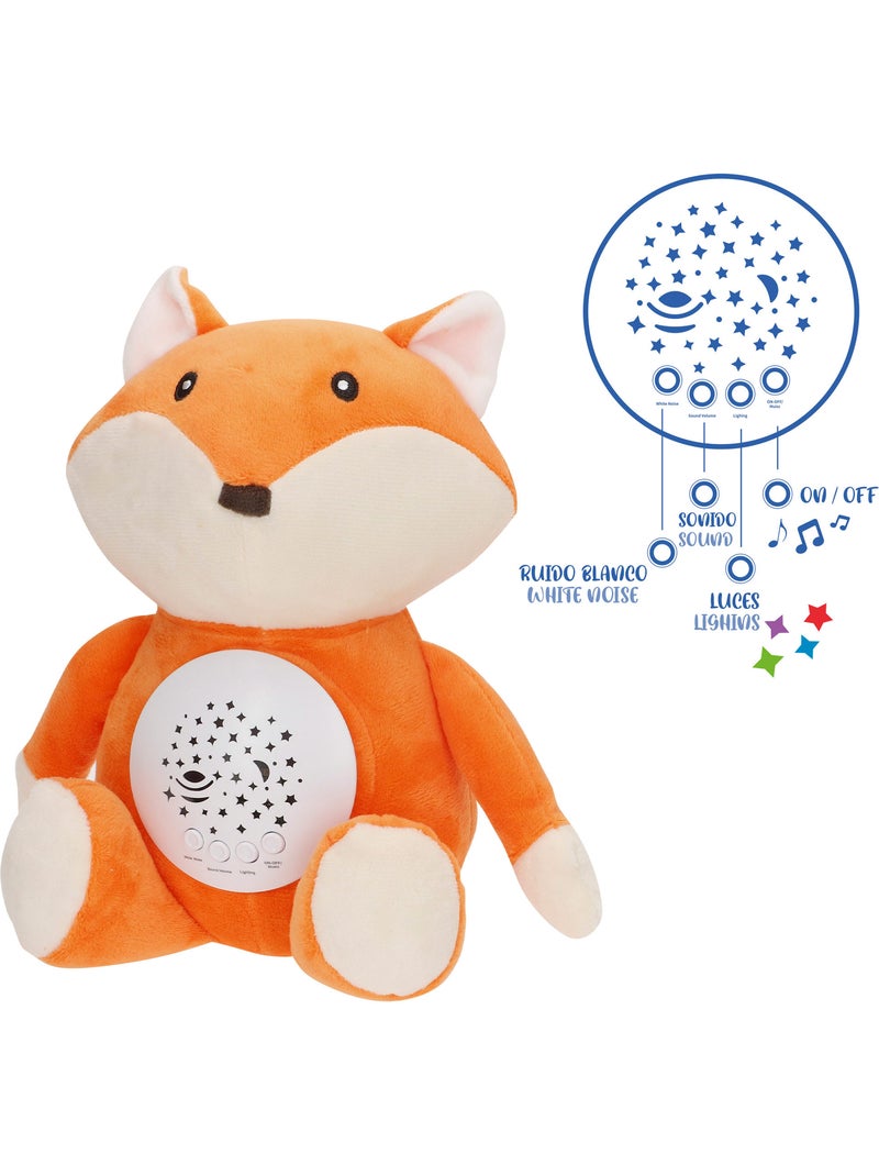 Projecteur d'étoiles en peluche avec son et lumière renard genial baby Orange - Kiabi