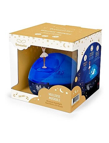 Projecteur d'étoiles musical Ballerine bleu