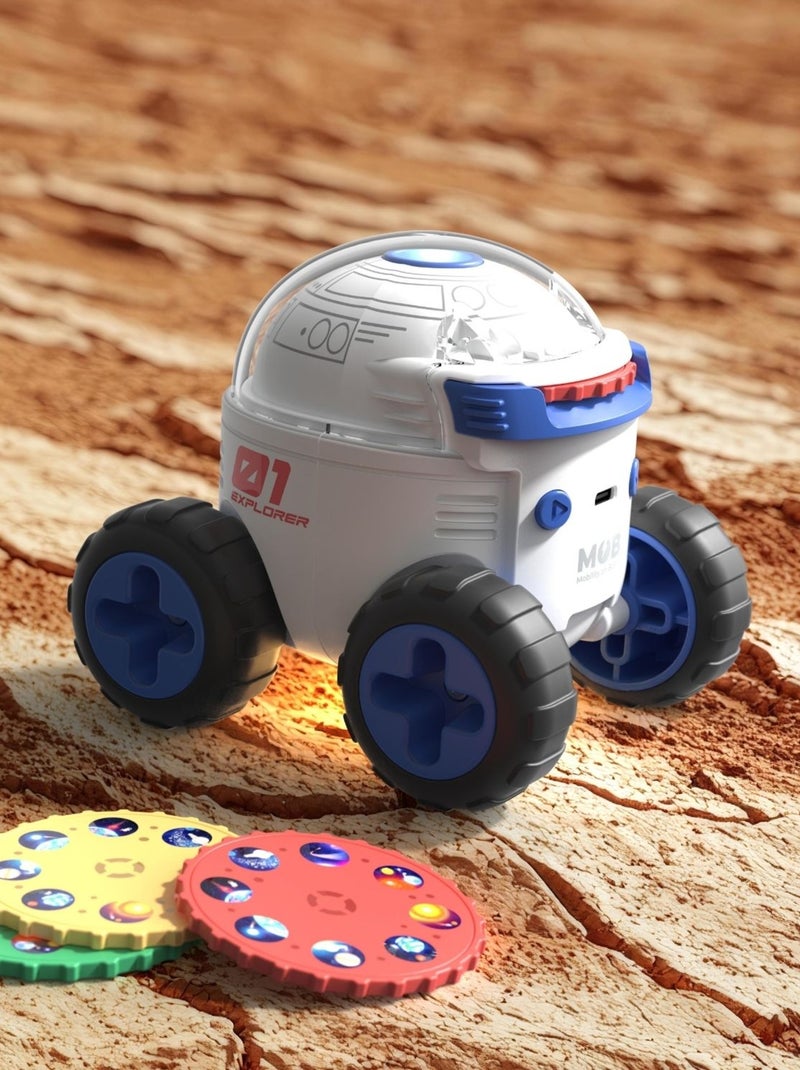 Projecteur d'images Éducatif pour Enfant - Veilleuse Spatiale avec 24 Diapositives - MOB Multicolore - Kiabi