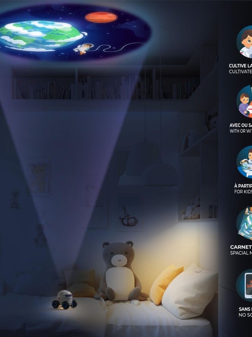 Projecteur d'images Éducatif pour Enfant - Veilleuse Spatiale avec 24 Diapositives - MOB - Kiabi Projecteur d'images Éducatif pour Enfant - Veilleuse Spatiale avec 24 Diapositives - MOB - Kiabi