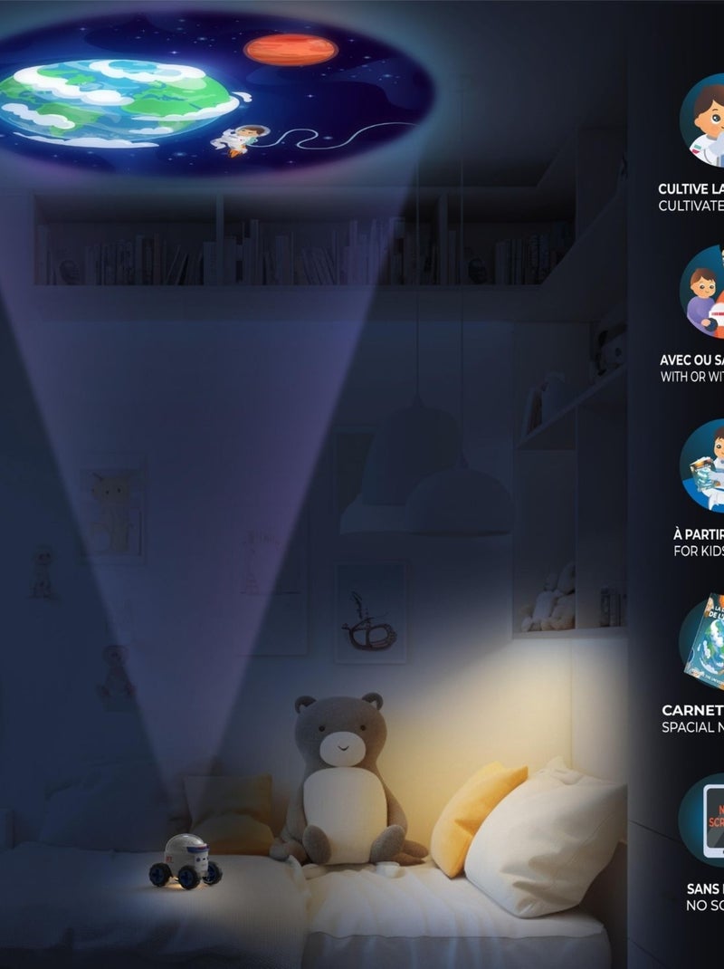 Projecteur d'images Éducatif pour Enfant - Veilleuse Spatiale avec 24 Diapositives - MOB Multicolore - Kiabi