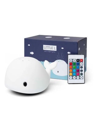 Projecteur lumineux tactile en silicone, baleine Little L