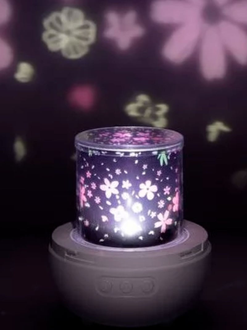 Projecteur, veilleuse musicale et lumineuse, Lumi Little L Blanc - Kiabi