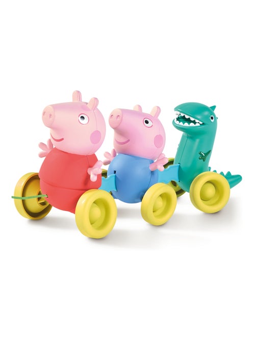 Promenade avec peppa -  jouet à tirer coloré et sonore - Kiabi