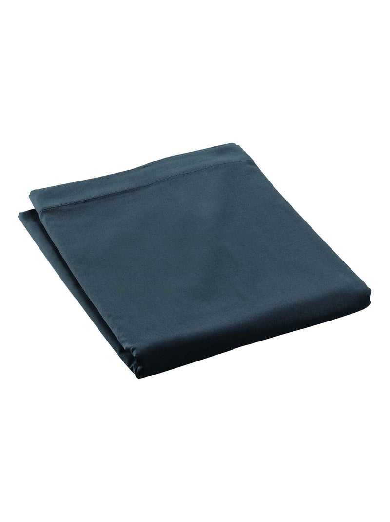 Promo Linge Drap Plat Percale 100% Coton Certifié OekoTEX Bleu - Kiabi