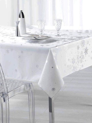 Promo Linge Nappe De Noël Ronde AntiTâches Constellation