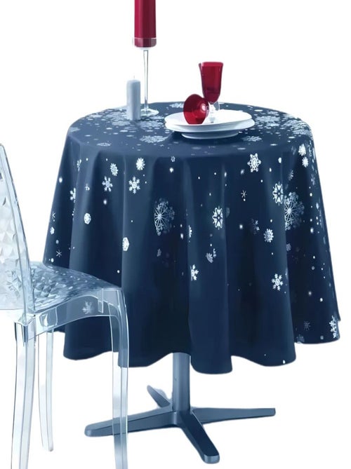 Promo Linge Nappe De Noël Ronde AntiTâches Constellation - Kiabi