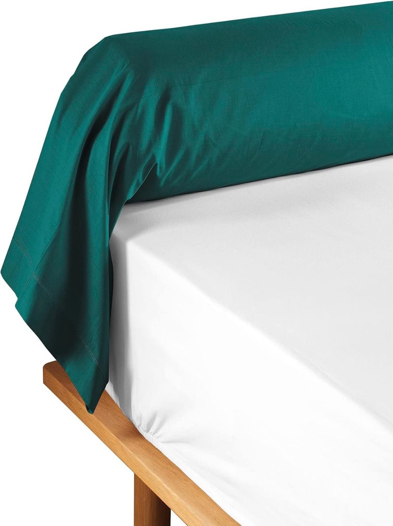 Promo Linge Taie de Traversin 85x185 cm Lina – 100% Coton Certifié OekoTEX r Vert - Kiabi