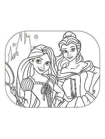 Protecteurs Solaires Pour Fenêtres - 2 unités et Poster à colorier DISNEY-Princess