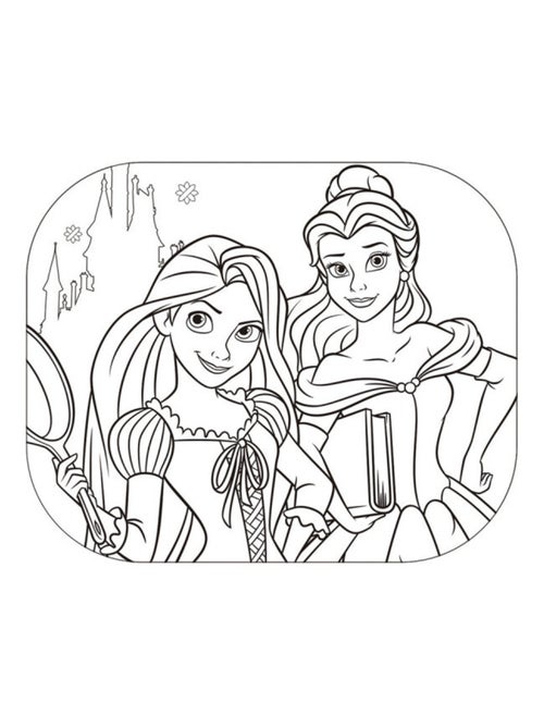 Protecteurs Solaires Pour Fenêtres - 2 unités et Poster à colorier DISNEY-Princess - Kiabi