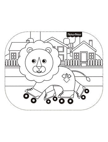 Protecteurs Solaires Pour Fenêtres - Lion Mattel Fisher Price - 45x36 cm