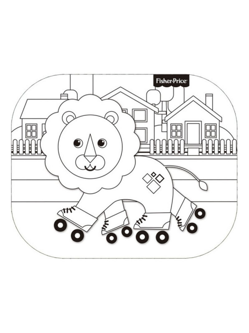 Protecteurs Solaires Pour Fenêtres - Lion Mattel Fisher Price - 45x36 cm Multicolore - Kiabi