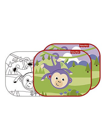 Protecteurs Solaires Pour Fenêtres motif singe violet - 2 unités