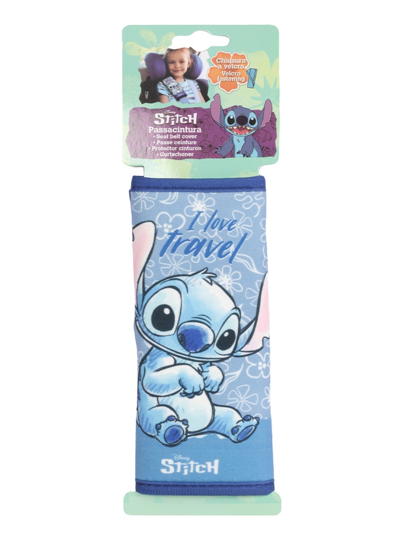 Protection ceinture de sécurité Stitch pour coussin de ceinture souple Bleu Bleu ciel - Kiabi