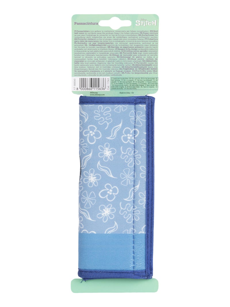 Protection ceinture de sécurité Stitch pour coussin de ceinture souple Bleu Bleu ciel - Kiabi