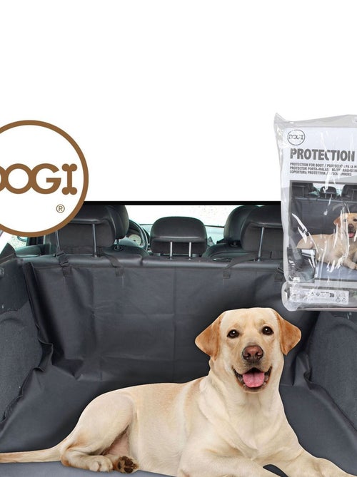 Protection de coffre de voiture pour chien - Noir - Kiabi