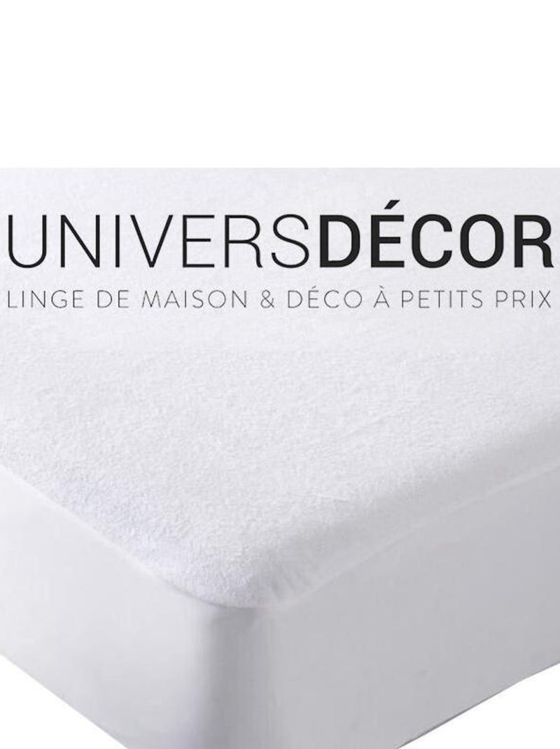 Protection de matelas - Coton Pur - 80% Polyester/20% Coton Blanc - Kiabi