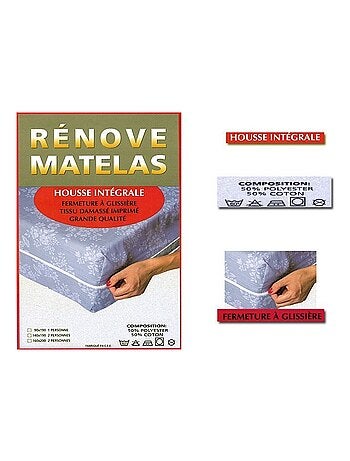Protection de matelas - Univers Décor - 50% Coton / 50% Polyester