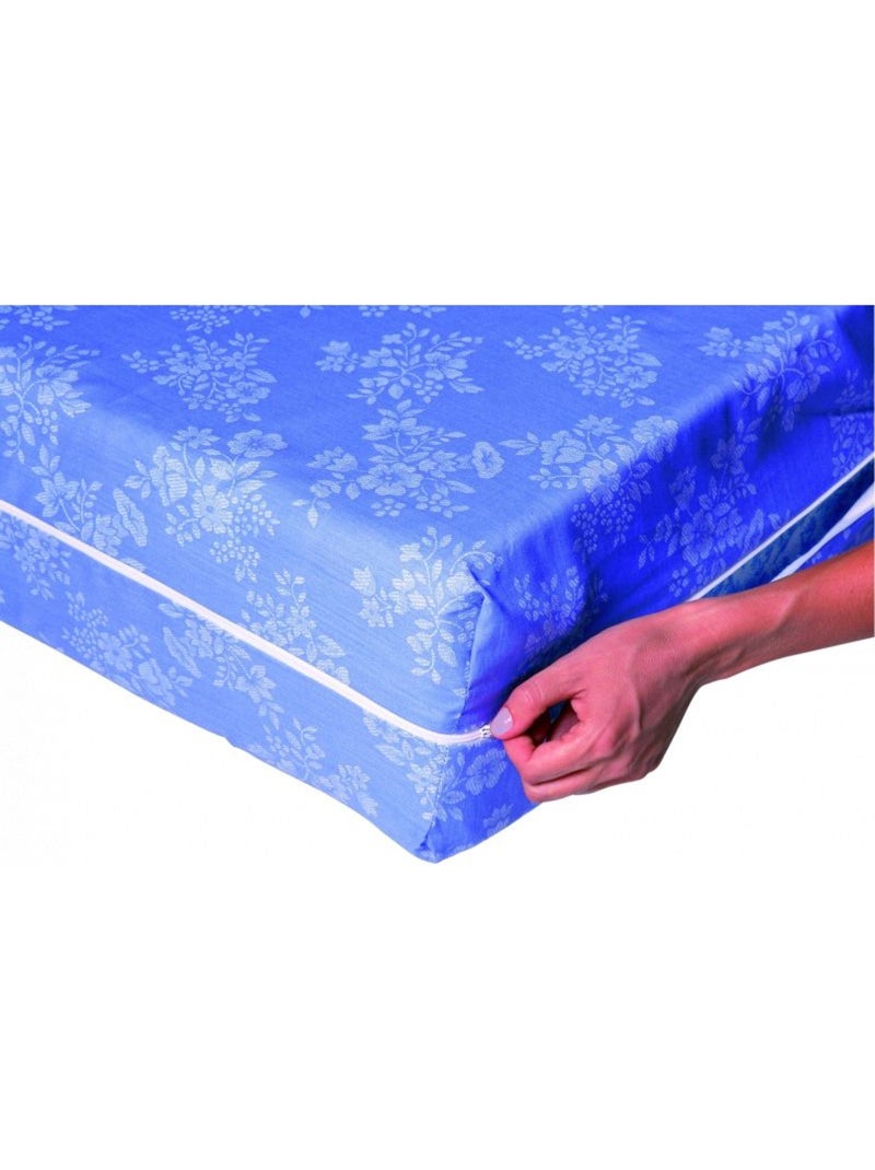 Protection de matelas - Univers Décor - 50% Coton / 50% Polyester Bleu - Kiabi