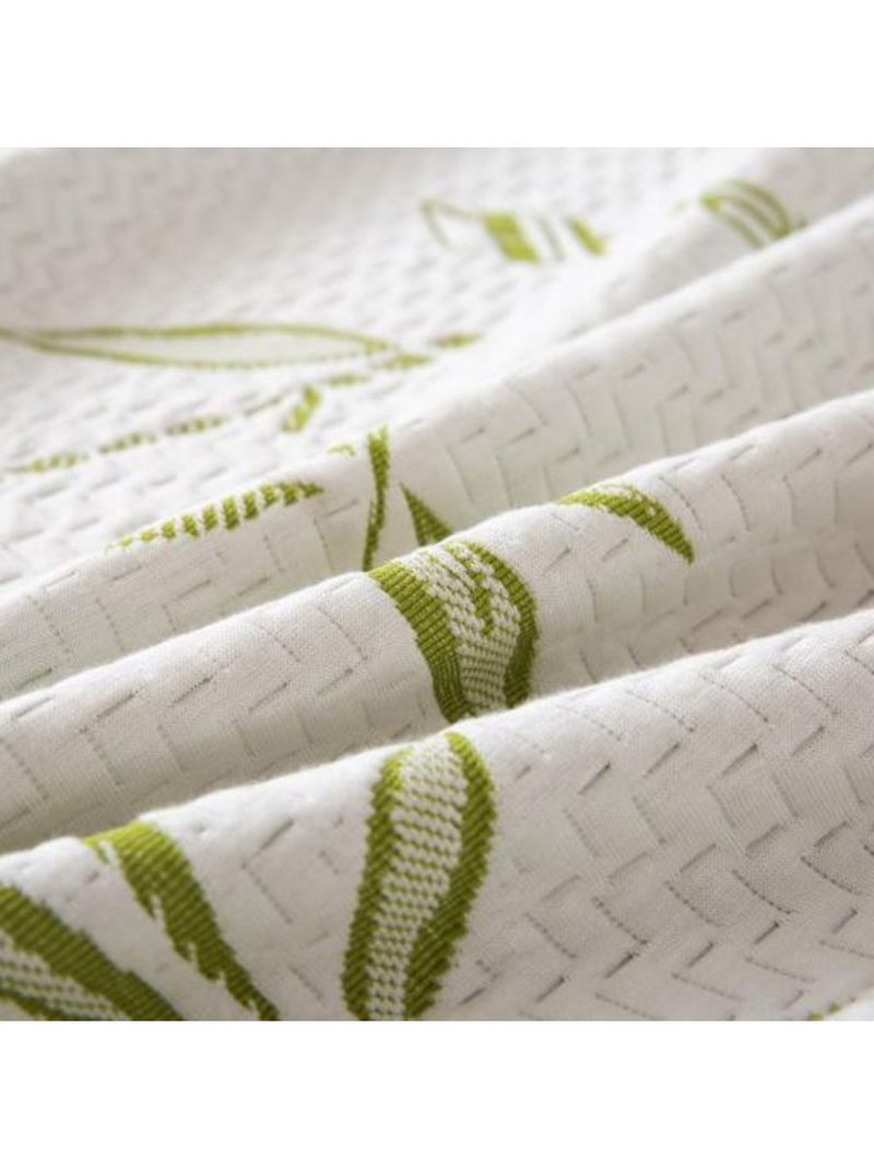 Protection de matelas - Univers Décor - 60% Polyester/40% Fibre de Bambou Blanc - Kiabi