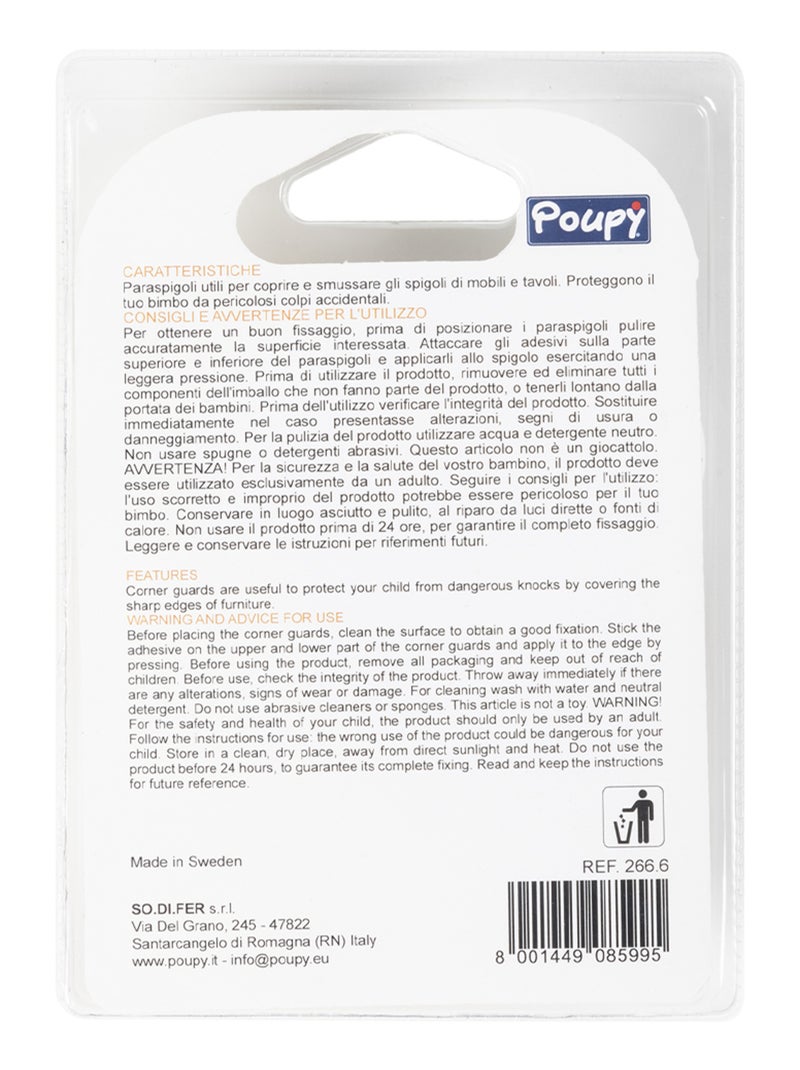 Protections d'angle pour enfant - 4 pièces - Poupy Blanc - Kiabi