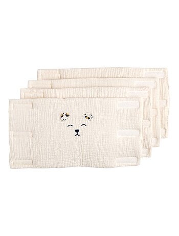 Protections de barreaux de lit bébé en gaze de coton - SAUTHON