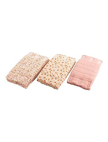 Protections de barreaux de lit bébé lot de 8 en coton -