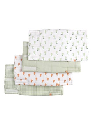 Protections de barreaux de lit coton Vert tilleul - SAUTHON