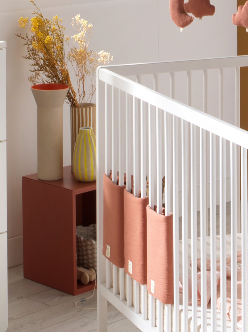 Protections de barreaux de lit en coton - SAUTHON Rouge - Kiabi