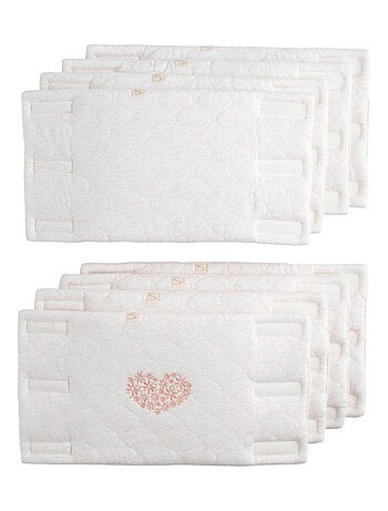Protections de barreaux de lit en coton matelassé -
