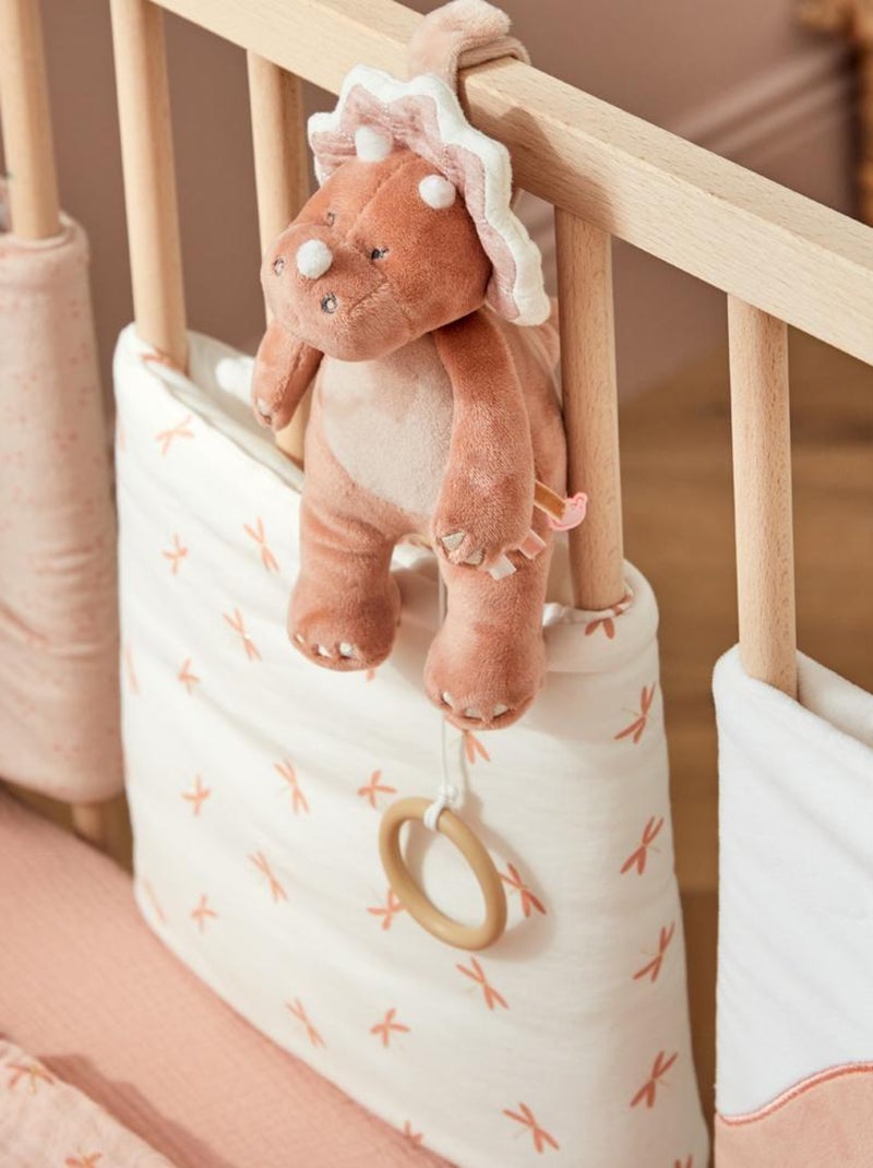 Protège barreaux pour lits et parcs bébé, écru/rose poudré Noukie's Blanc - Kiabi