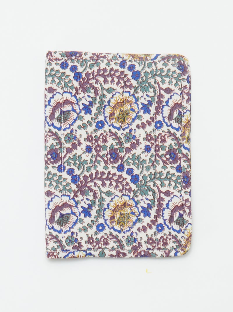 Protège cahier matelassé - Kiabi Home Blanc/Bleu - Kiabi
