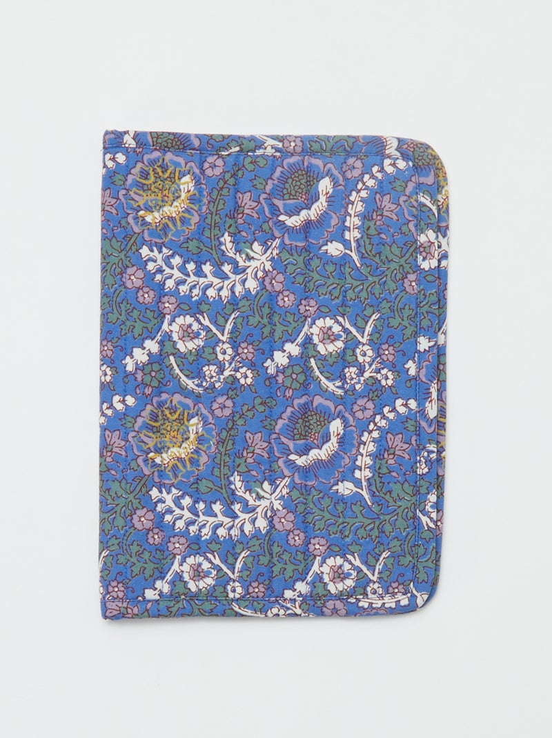 Protège cahier matelassé - Kiabi Home Bleu - Kiabi