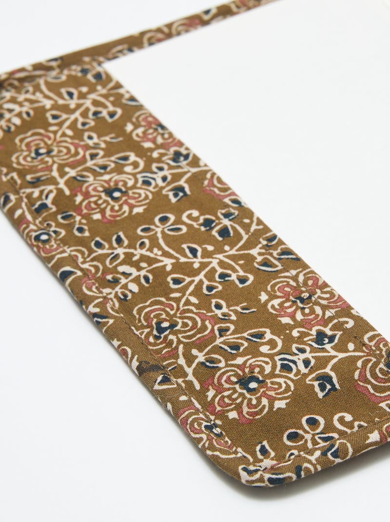 Protège cahier matelassé - Kiabi Home Kaki - Kiabi