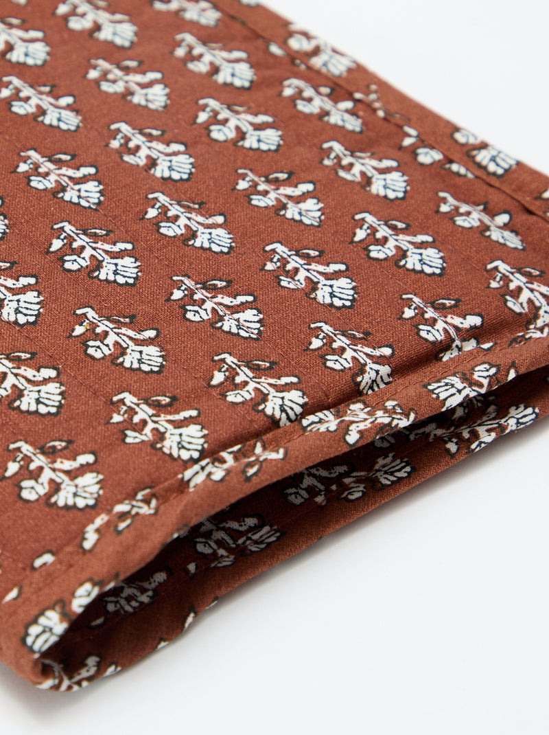 Protège cahier matelassé - Kiabi Home Marron - Kiabi